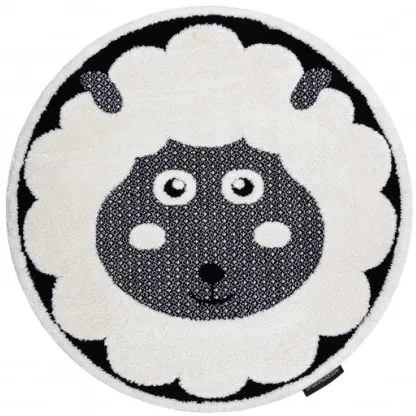 Koberec JOY Sheep krém / čierny