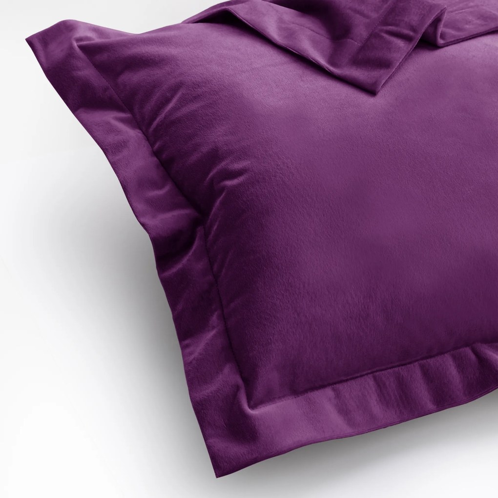 Obliečky na vankúše AmeliaHome Velvet Side Si slivkové