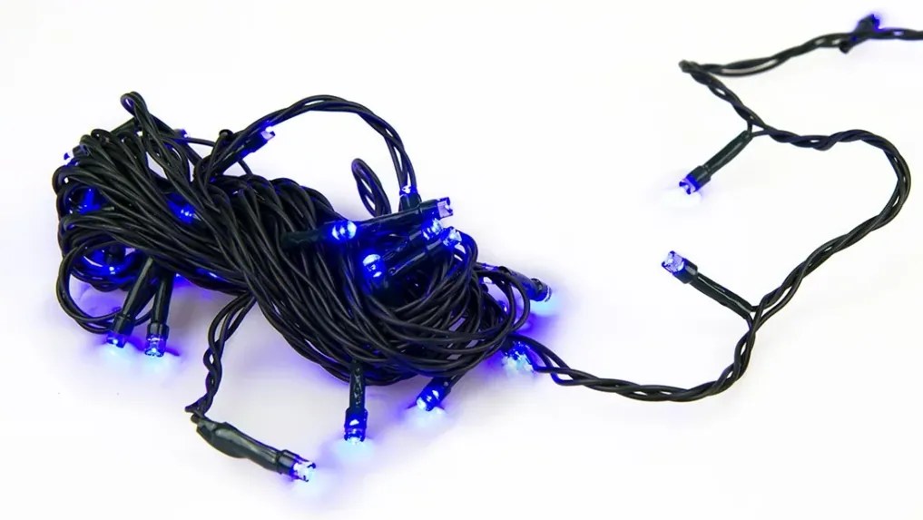 Vianočné svetielka - 100 LED - 10 m - modré