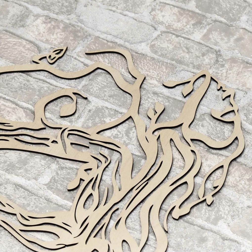 DUBLEZ | Drevená dekorácia na stenu - Bohyňa lesa