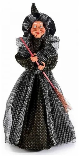 Dekoračná striga Deluxe – sivá 46 cm