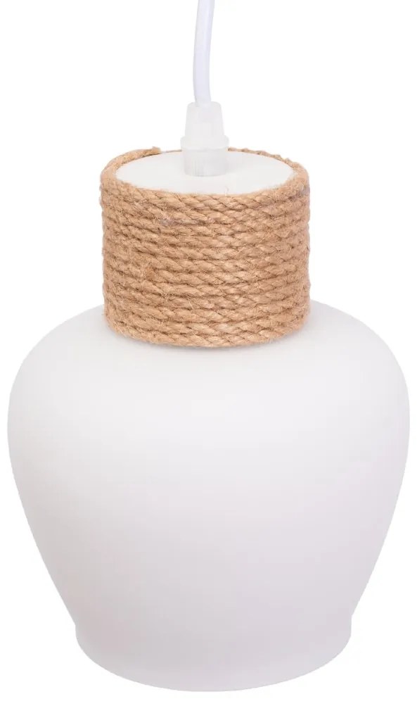 Toolight Toolight, závesné stropné svietidlo 1xE27 APP1591-1CP, hnedá-biela, OSW-01591