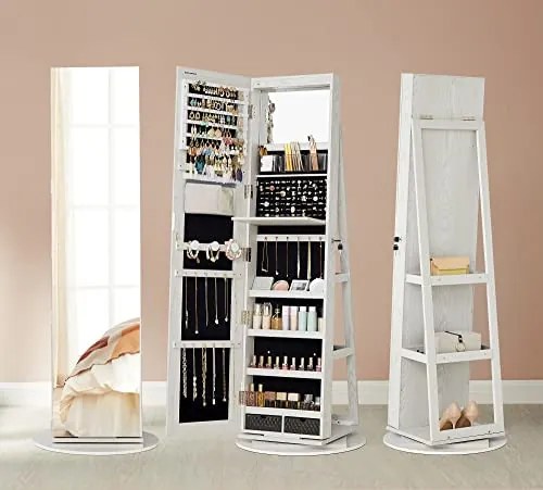 Otočná šperkovnica so zrkadlom JJC007W01