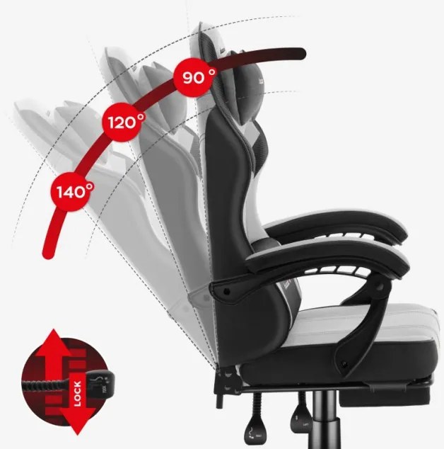 Herná stolička Force 3.7 Grey