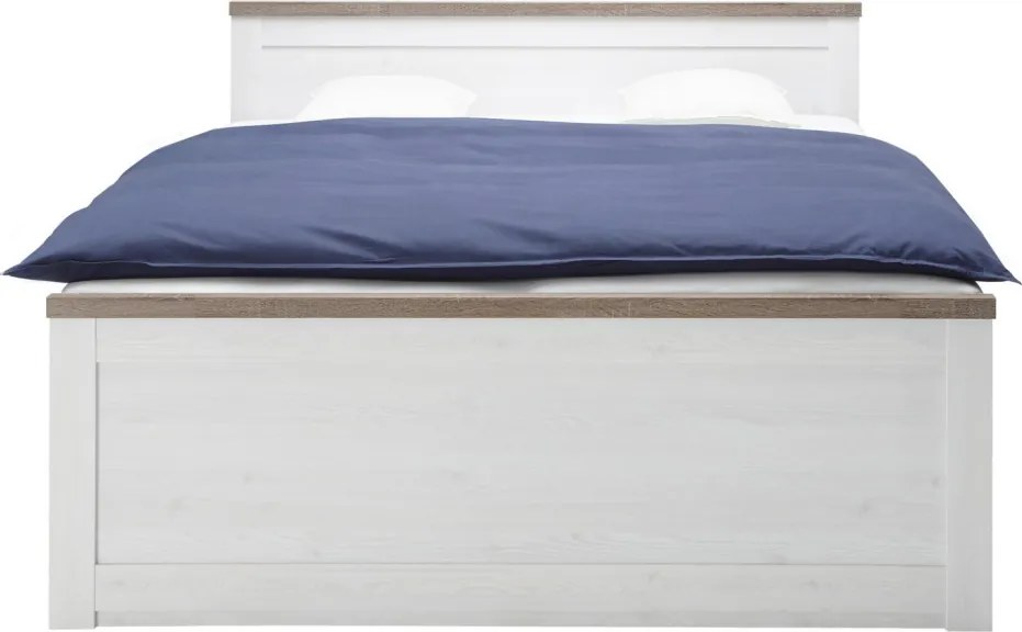 Posteľ Luca 160x200 cm, bielená pínia