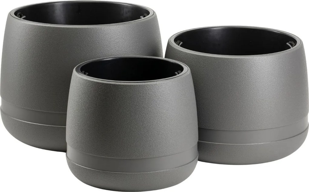 Květináč LUNA Vase 42 cm antracitový