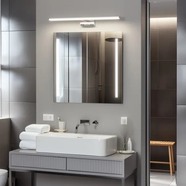 Brilagi - LED osvetlenie zrkadla do kúpeľne VESTRA LED/12W/230V 60 cm IP44 chróm