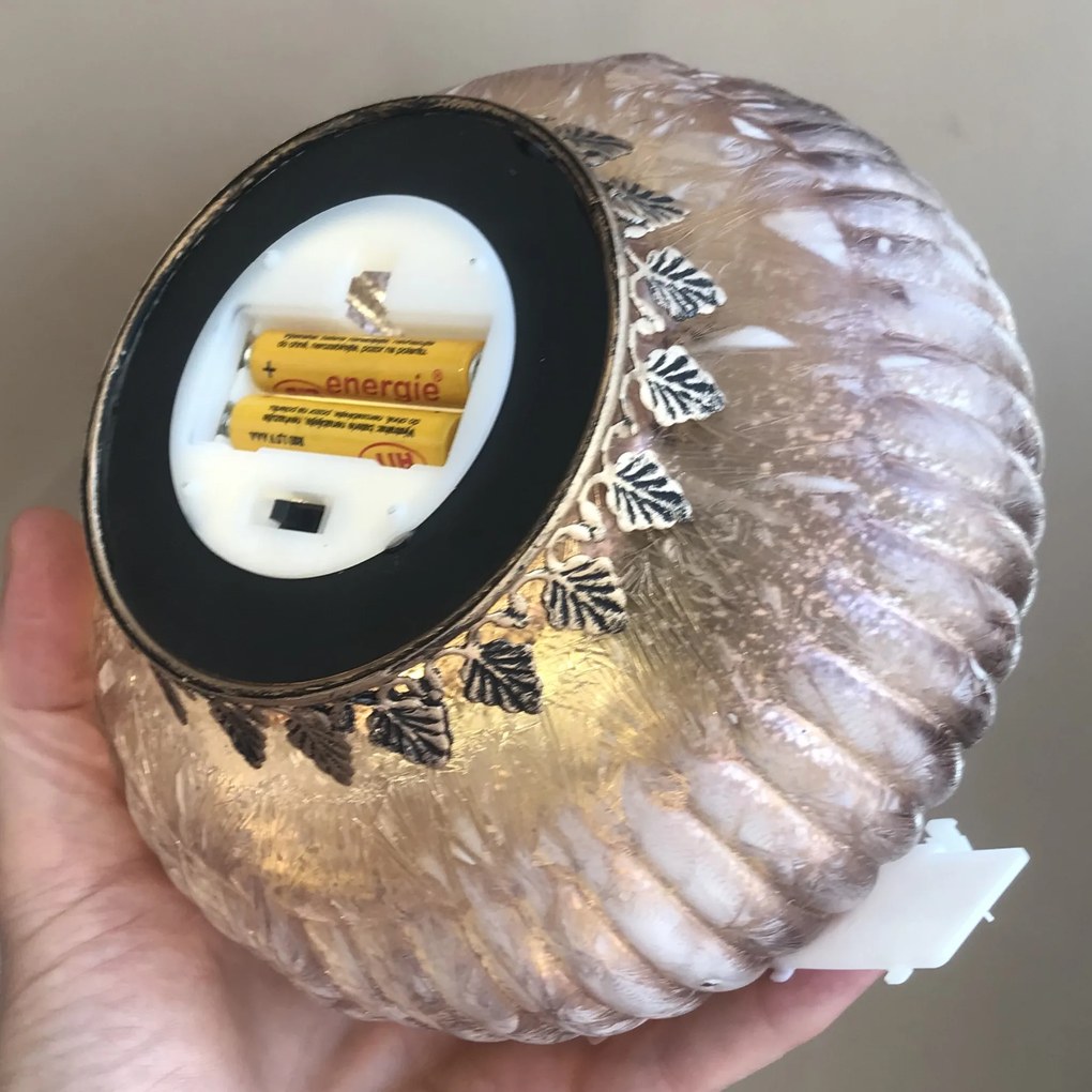 LED retro ružovo zlaté svietidlo kov