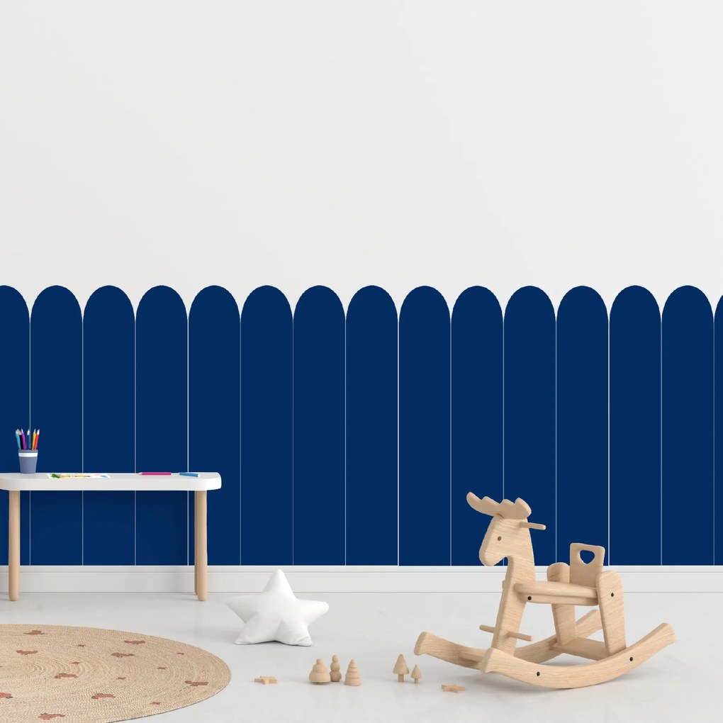 60x100cm Oblúk - Námornícka modrá farba - textilná nálepka na stenu Farba: Tmavá, Veľkosť: 100 cm