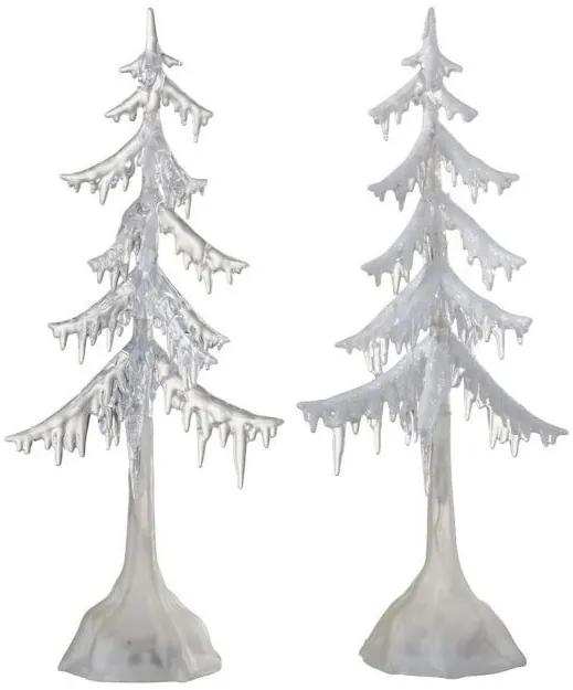 2 svietiace vianočné stromčeky - 14 * 14 * 38cm