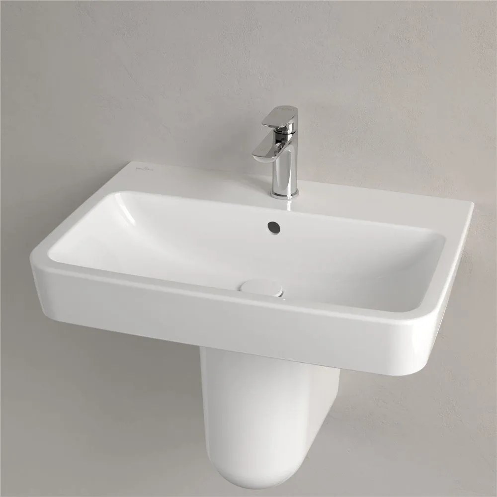 VILLEROY & BOCH O.novo závesné umývadlo s otvorom, s prepadom, 650 x 460 mm, biela alpská, 4A416501