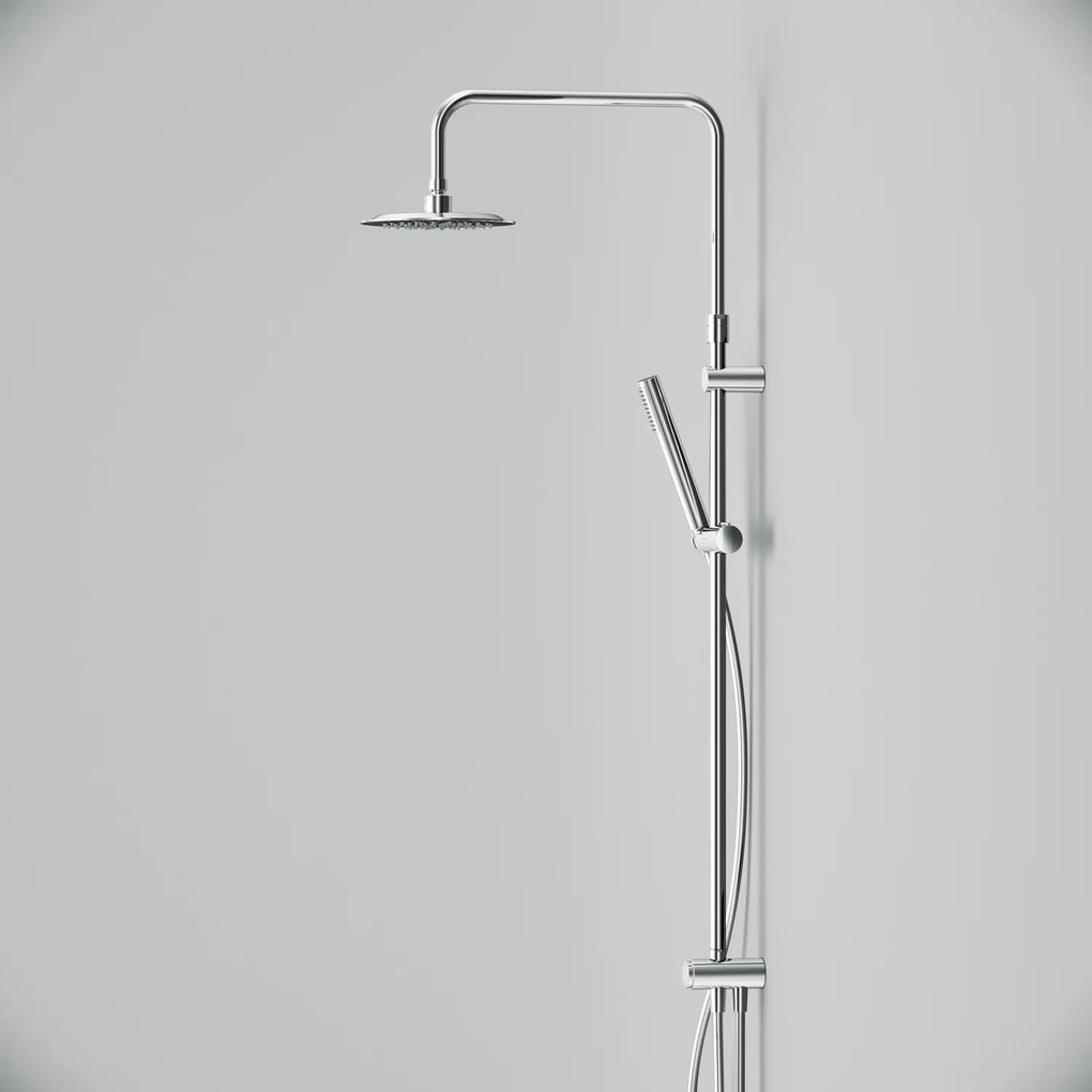 Sprchový systém AM.PM Spike F07PA400 s termostatickou sprchovou batériou, chróm