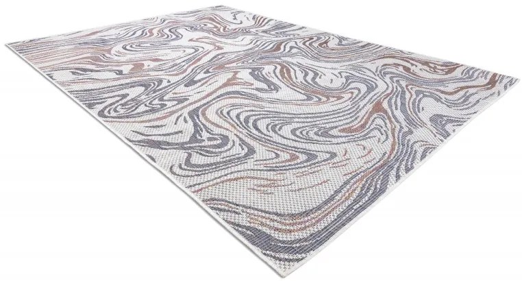 Kusový koberec Sion Sisal Waves 2836 ecru/blue/pink – na von aj na doma, 160x220, viacfarebná, chodba / predsieň, Dywany Łuszczów