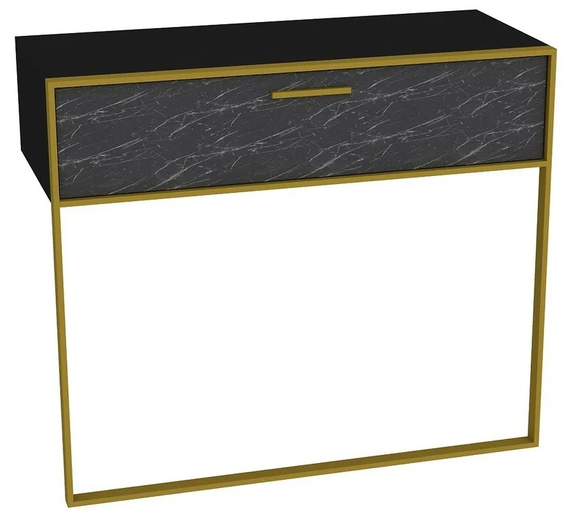 Dekoratívny stolík Polka Black