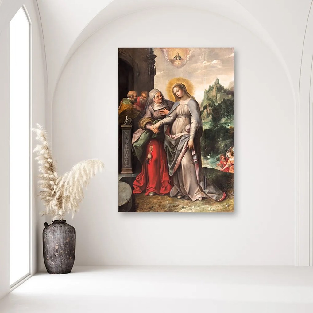 Obraz na plátně Navštívení svaté Alžběty - 60x90 cm