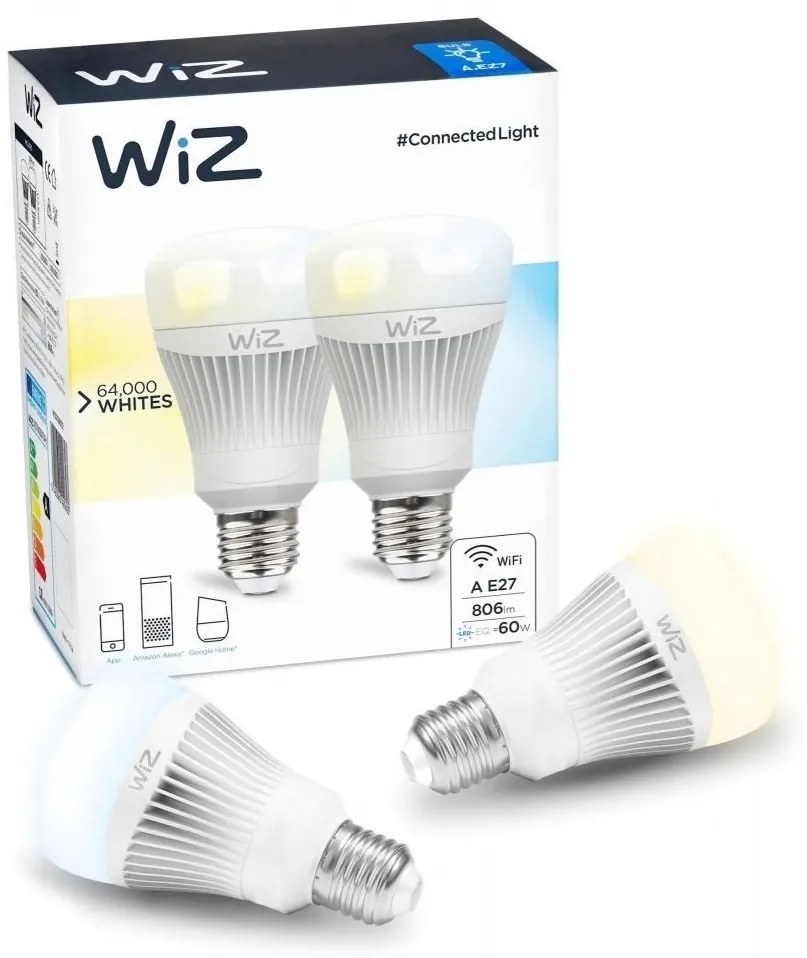 SADA 2x LED Stmievateľná žiarovka E27/11,5W/230V 2700-6500K Wi-Fi - WiZ