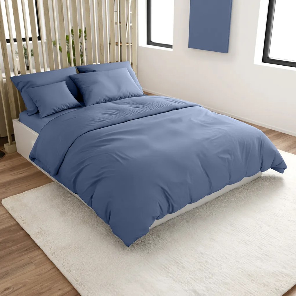 Bavlnené obliečky LUX modré hotelová kapsa Rozmer obliečky: 70 x 90 cm | 140 x 200 cm