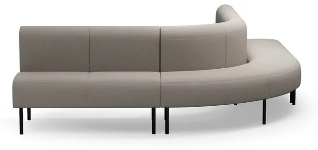 Pohovka VARIETY, 90° vonkajší oblúk, látka Blues CSII, šedohnedá