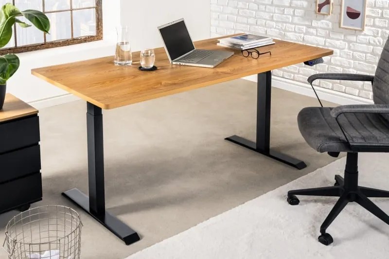 Výškovo nastaviteľný písací stôl Oak Desk 160cm