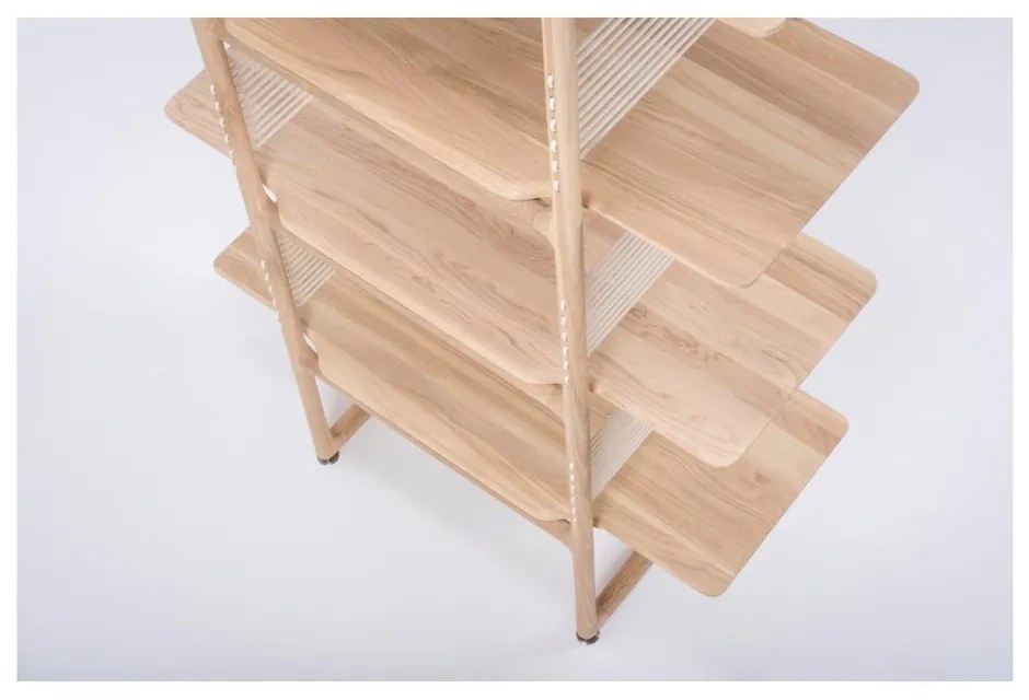 Knižnica z masívneho dubového dreva Gazzda Muse, výška 216 cm