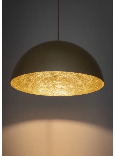 Luster na lanku SFERA 1xE27/60W/230V pr. 50 cm zlatá