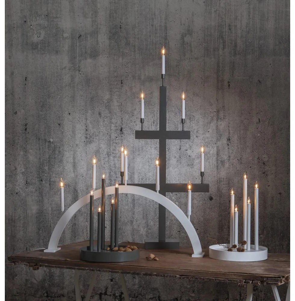 Biela svetelná dekorácia ø 32 cm Deco – Star Trading