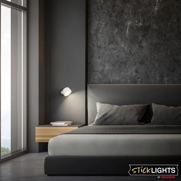 Briloner 3896016 - LED nabíjateľné stmievateľné nástenné svietidlo TARI LED/1,6W/5V 1500 mAh biela