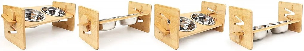 Tutumi Tutumi, keramická miska pre zvieratá na bambusovom stojane 331726A, HOM-02873