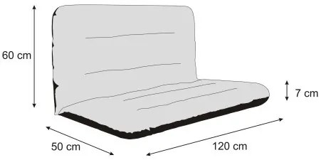 Vankúš na hojdačku ANIA 120 cm čokoláda