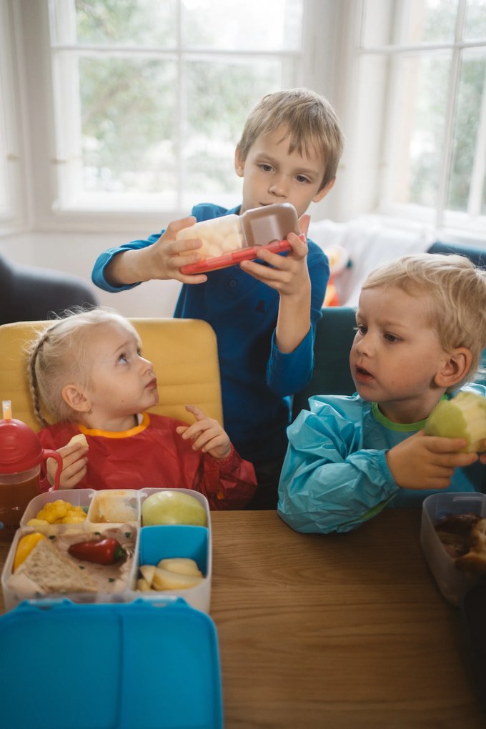 Desiatový box malý - ružový/oranžový