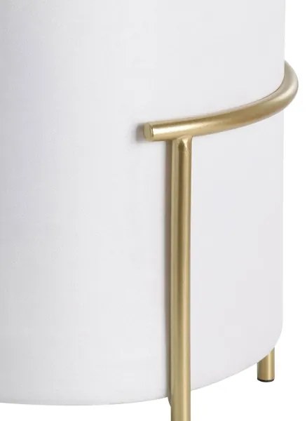 Eglo 424135 - Taburet MASHIKE 46x41 cm biela/zlatá