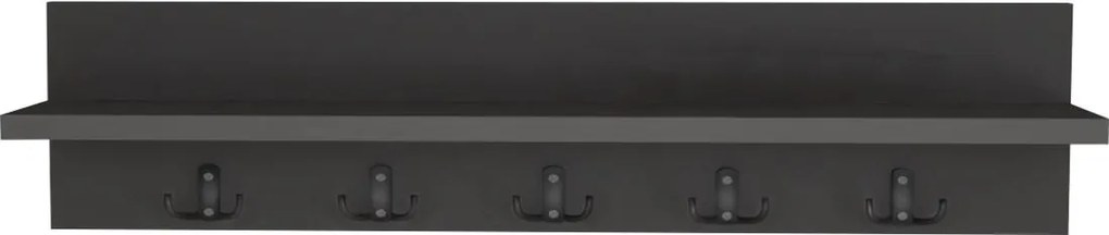 Nástenný vešiak VIRTON, antracit