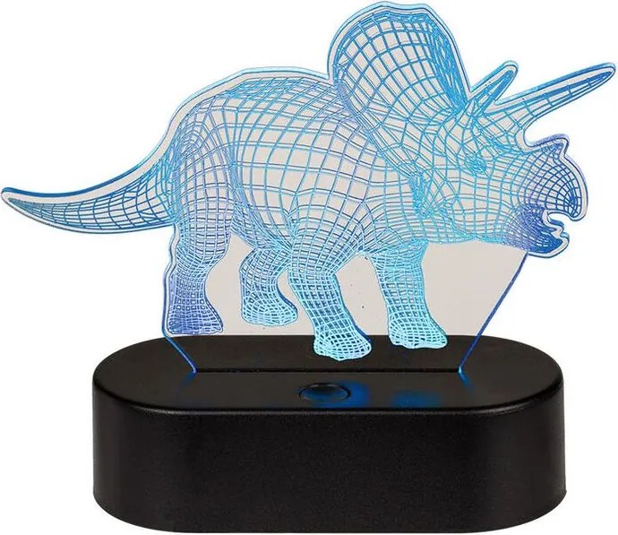 Detská lampička 3D TRICERATOPS