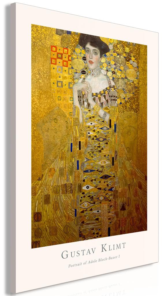 Artgeist Obraz - Gustav Klimt - Portrait of Adele Bloch (1 Part) Vertical Veľkosť: 60x90, Verzia: Premium Print
