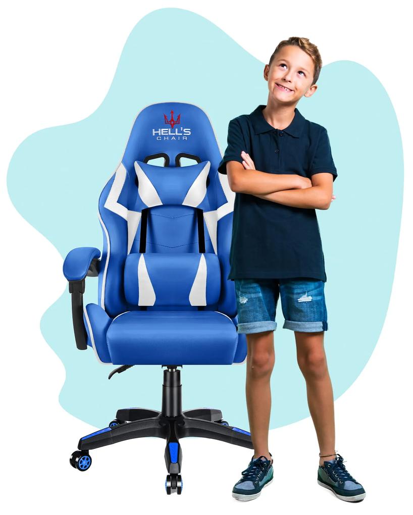 Hells Herná stolička Hell's Chair HC-1007 Kids pre deti Blue
