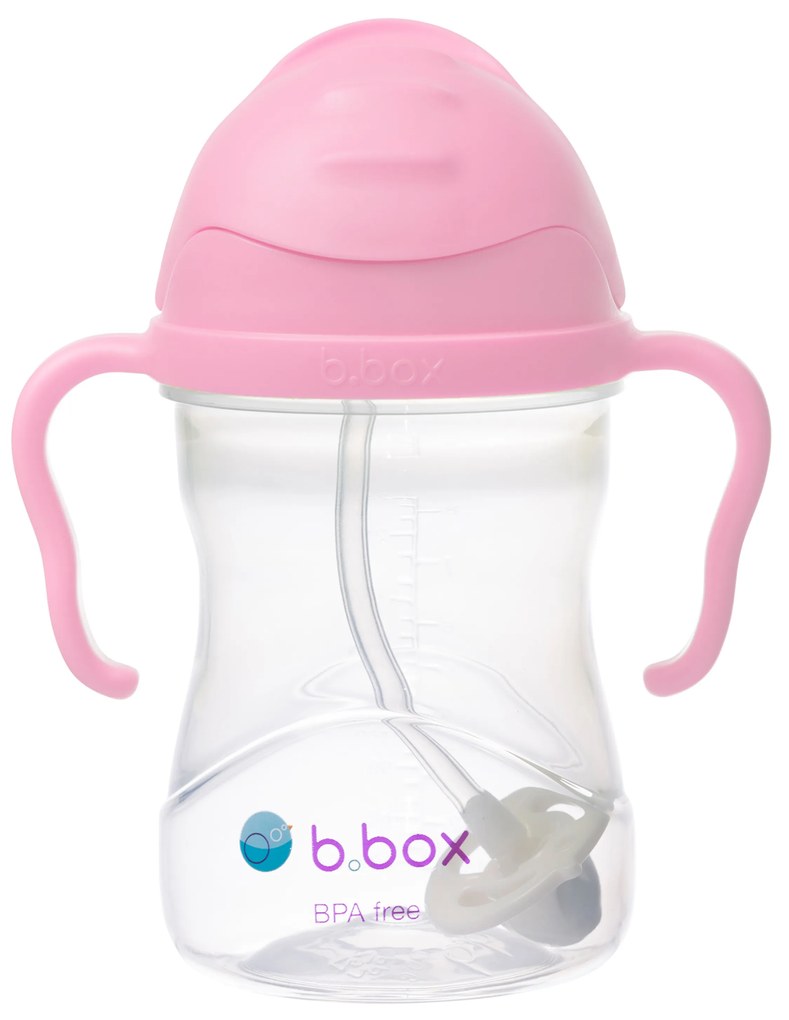 Hrnček so slamkou - čerešňový kvet 240 ml