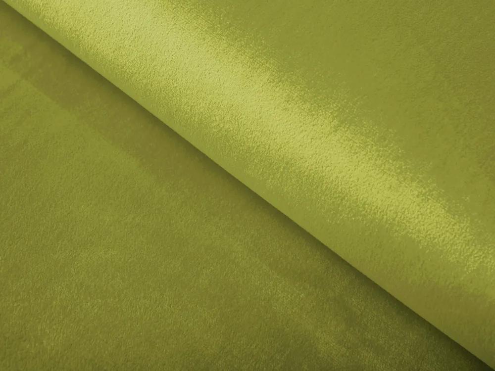 Biante Zamatový behúň na stôl SV-032 Svetlo zelený 35x160 cm