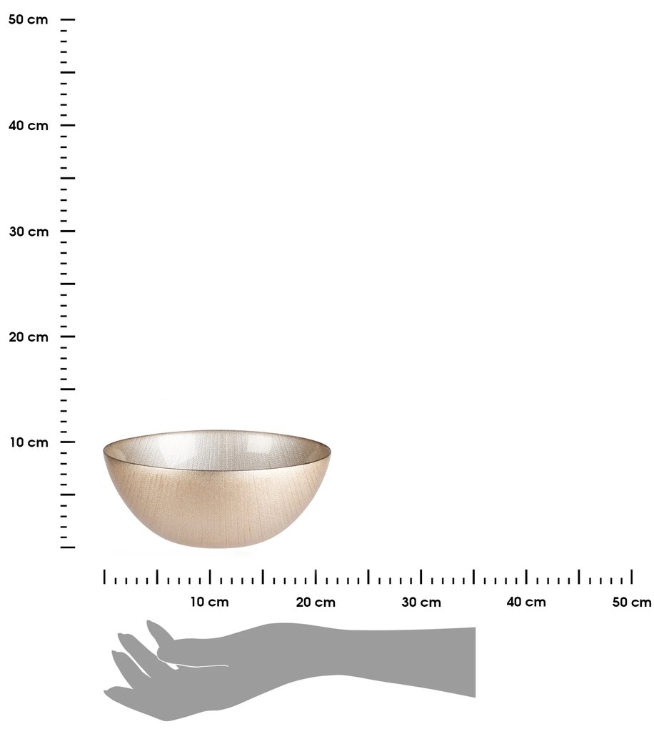 Sklenená misa Champagne (fi) 21 cm