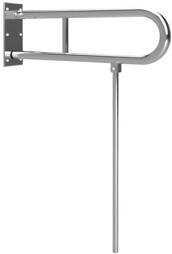 Sapho Sapho, Nástenné madlo ľavé 810x550mm, biela, XH521