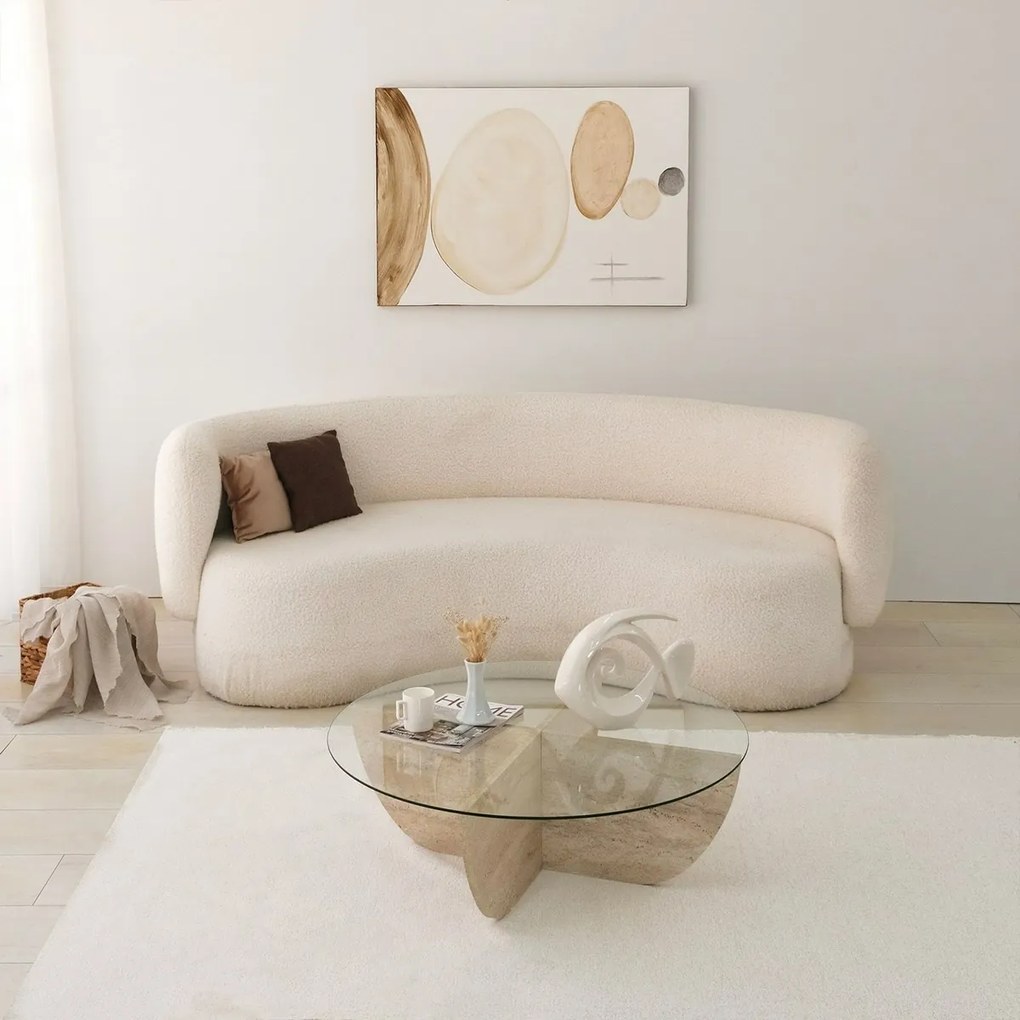 Konferenčný stolík Lily Travertine