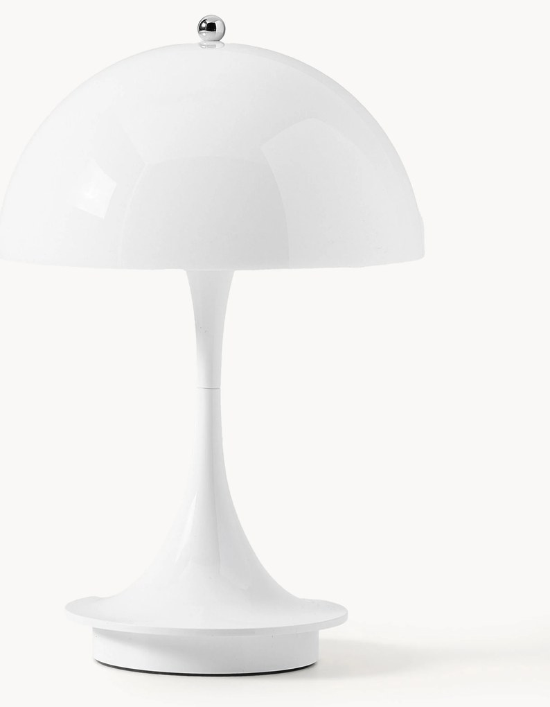 Malá prenosná stolová LED lampa Panthella 160, dizajn Verner Panton
