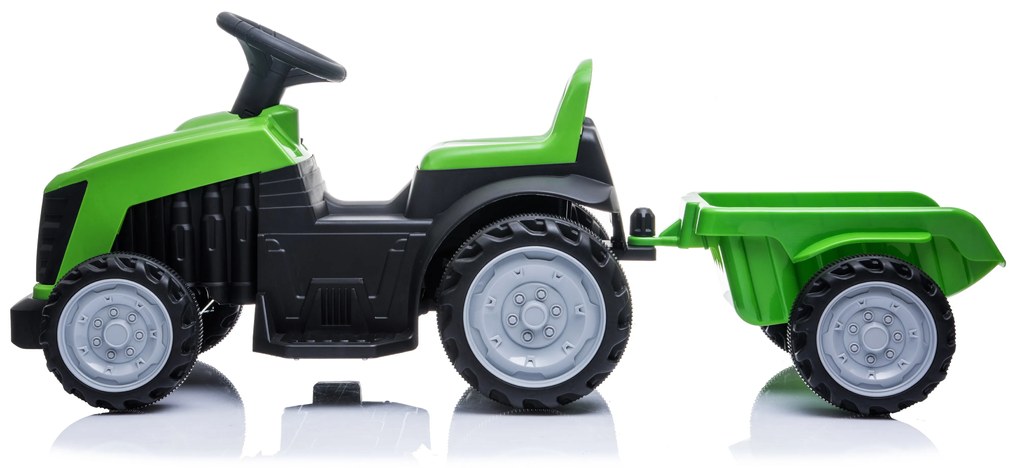 Elektrické autíčko Mini Traktor s prívesom zelené