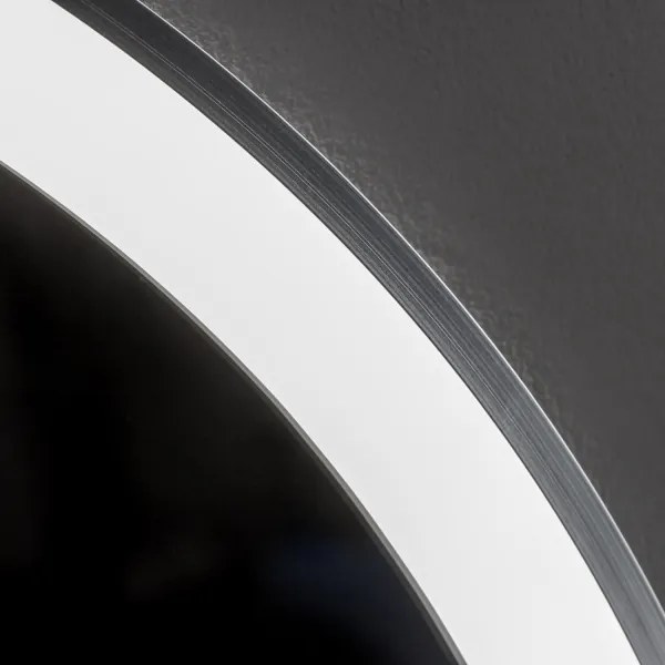 Brilagi-LED stmievateľné vyhrievané zrkadlo s podsvietením ALU PRO LED/18W/230V pr. 60 cm IP44 matný chróm