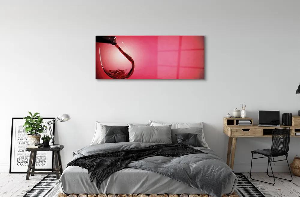 Obraz plexi Červené pozadie sklo na ľavej strane 120x60 cm
