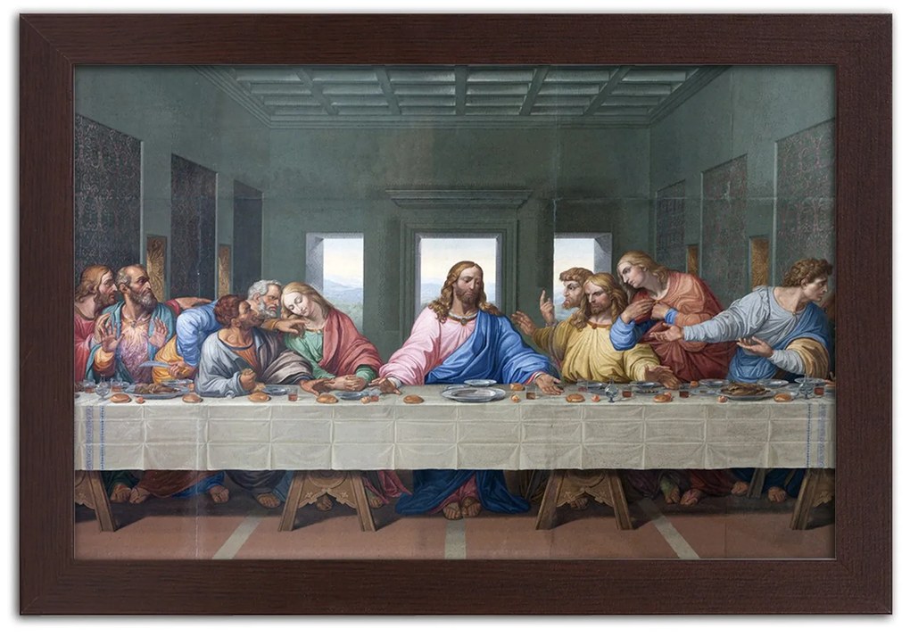 Gario Plagát Úryvok diela Posledná večera - Leonardo da Vinci, reprodukcia Farba rámu: Bez rámu, Rozmery: 45 x 30 cm