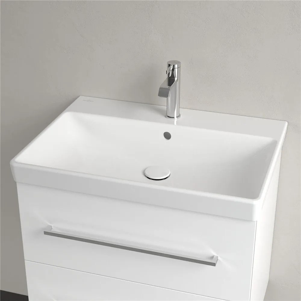 VILLEROY & BOCH Avento závesné umývadlo s otvorom, s prepadom, 650 x 470 mm, biela alpská, 41586501