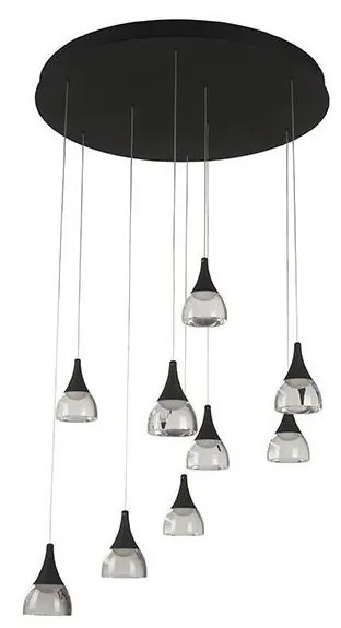 Azzardo AZ3143 - LED Stmievateľný luster na lanku DALMATIA 9xLED/5W/230V