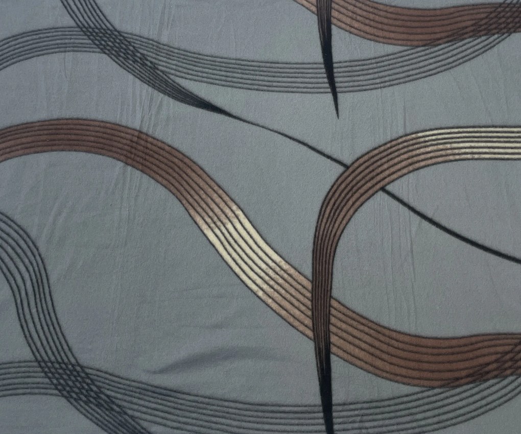 Deka Fleece Gold Ribbon 150x200cm TiaHome