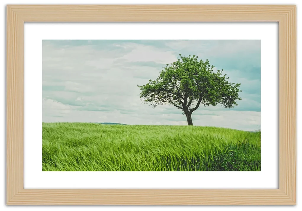 Gario Plagát Strom v poli Farba rámu: Bez rámu, Rozmery: 60 x 40 cm