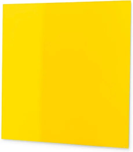 Sklenená magnetická tabuľa Stella, 300x300 mm, žltá